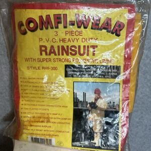Comfi-Wear New 3 Piece Heavy Duty Rainsuit Yellow‎ 35mm Size 3XL